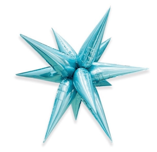 Havin a Party Balloons 26" Exploding Star Cluster - Pastel Blue