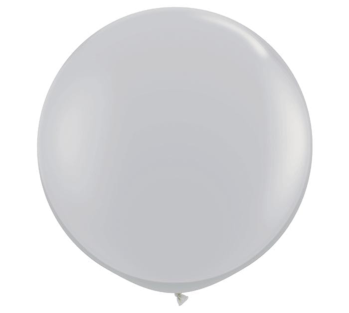 burton+burton Balloons 3' Gray Jumbo Balloons