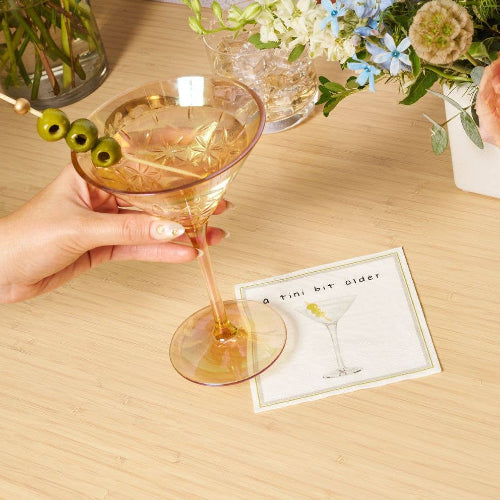 Sophistiplate 'A Tini Bit Older' Cocktail Napkins/26pk