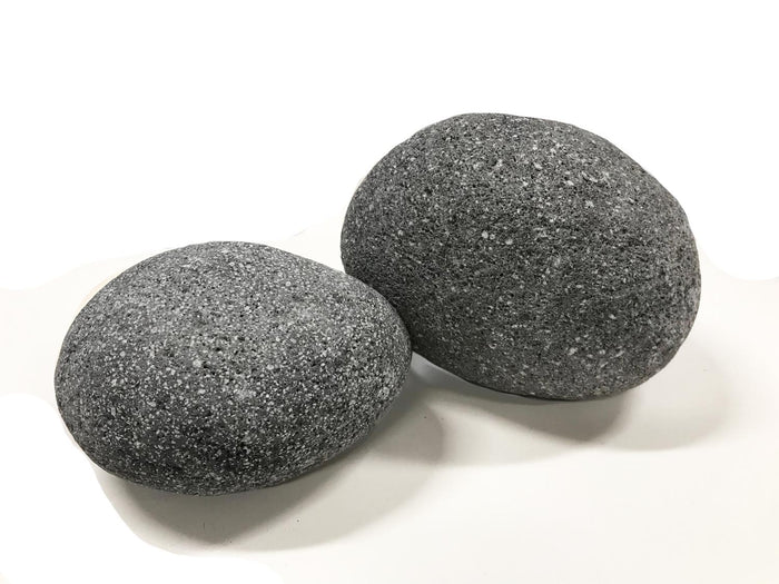 American Fire Glass Gray Lava Stone, 10 pounds, Extra Large 4-6 Inch