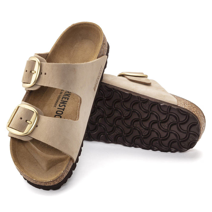 Birkenstock Arizona Big Buckle Nubuck Leather Regular - Sandcastle