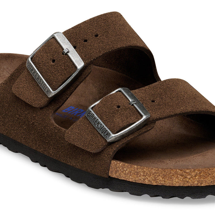 Birkenstock Arizona Suede Leather Soft Footbed - Carafe Tonal