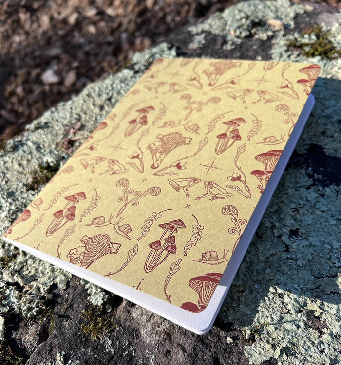 Blackbird Letterpress - Mushroom Xlarge journal notebook