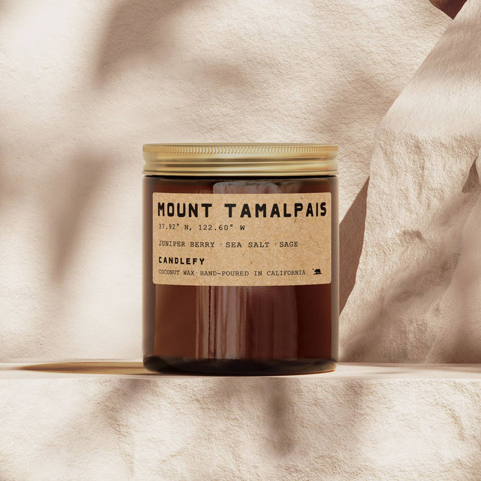 Candlefy - Mount Tamalpais · California Candle · Amber Jar 8oz: 8oz