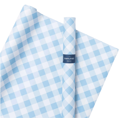 Simplified by Emily Ley Carolina Gingham Wrapping Sheets