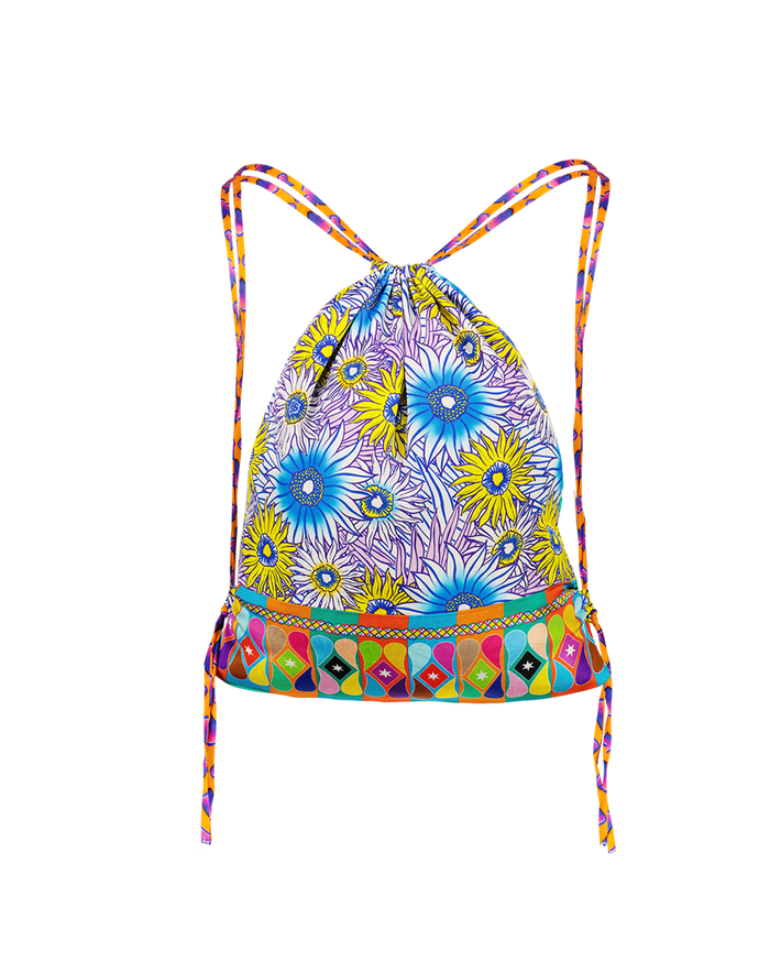 Cecilia Artisan Drawstring Bag