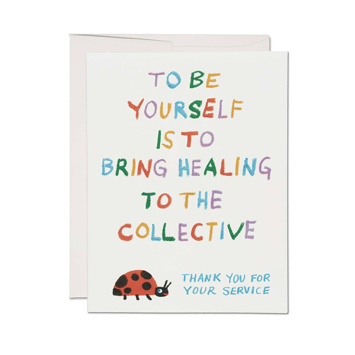 Collective Healing greeting card: Single