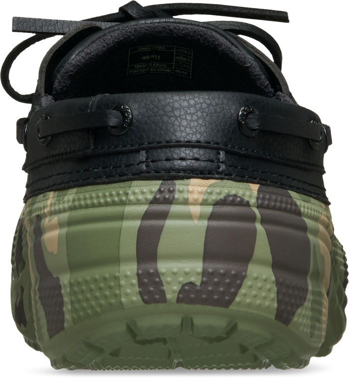 Crocs Classic Duck Camo Boat Shoe - Black / Cargo