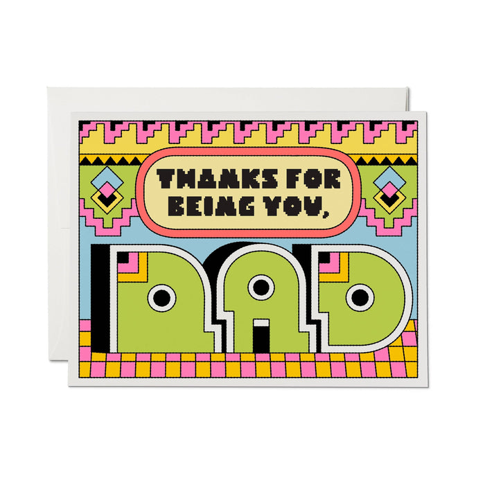 Deco Dad greeting card: Single