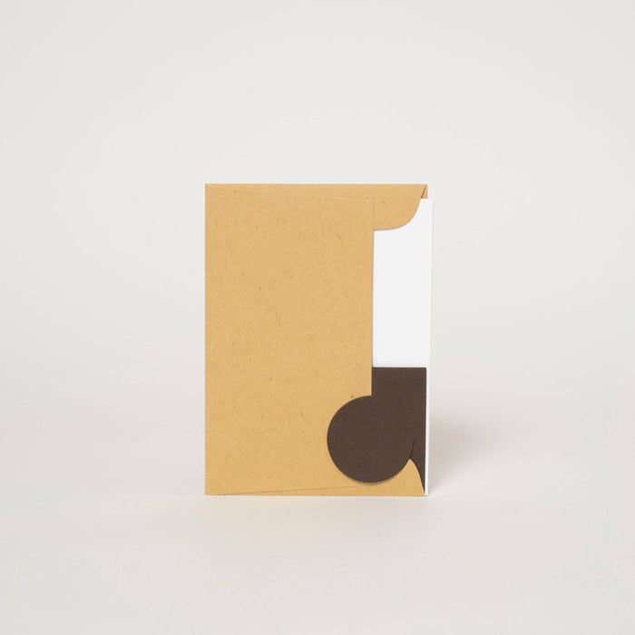 Egg Press Manufacturing - Thank You Meadow Letterpress Greeting Card by Egg Press: Paper tab
