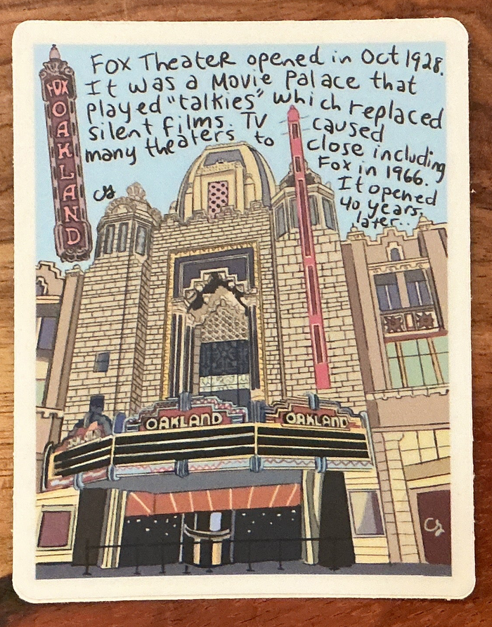 Fox Theater Sticker
