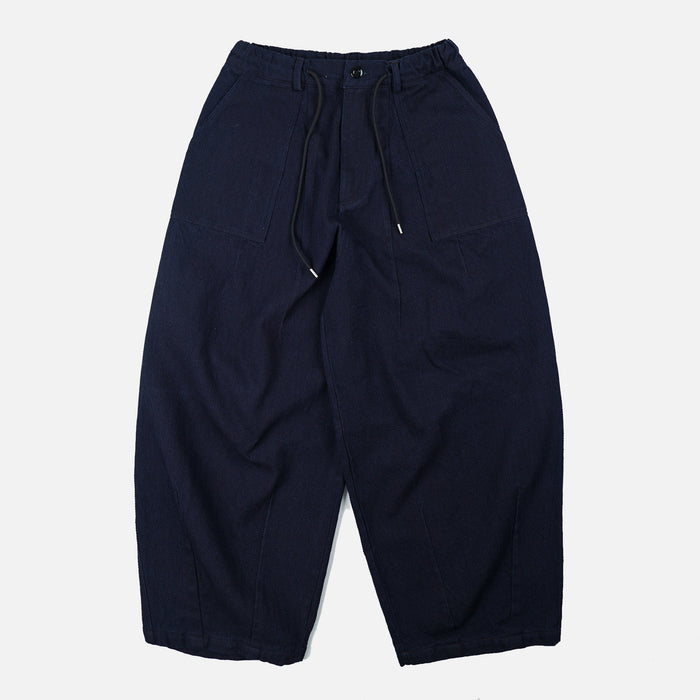 FrizmWorks Sashiko Denim Balloon Pants - Indigo