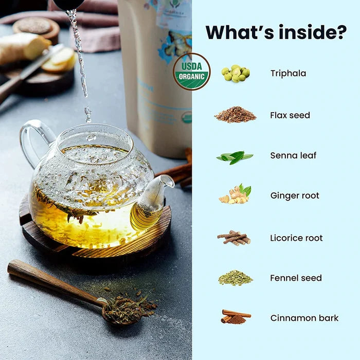 Gardenika Laxative Loose Leaf Herbal Tea, USDA Organic, Caffeine Free - 4 oz (114g) -