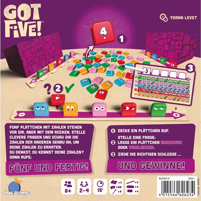 Got Five! - Fluffiges Deduktionsspiel für Familien