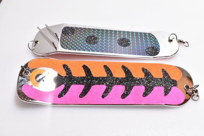 Hyper Vis Lure Tape 8.5" Double Finned Flasher