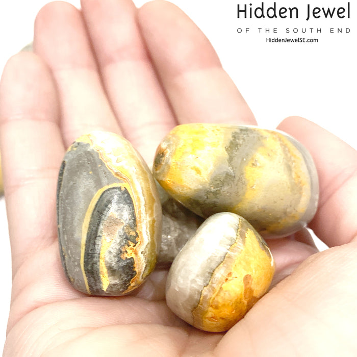 Jasper, Bumblebee tumbled Gemstone