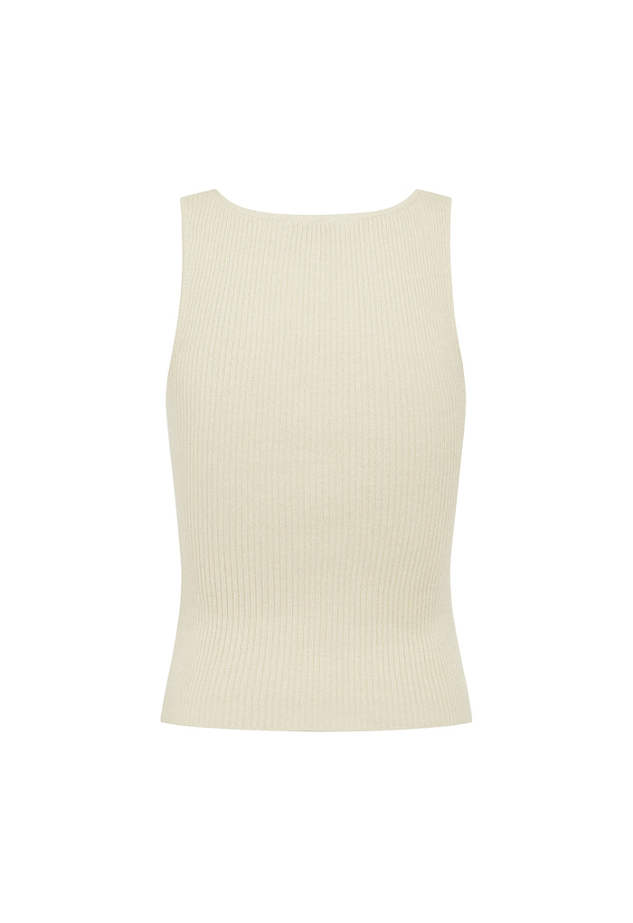 Key-Hole Knit Tank Avena