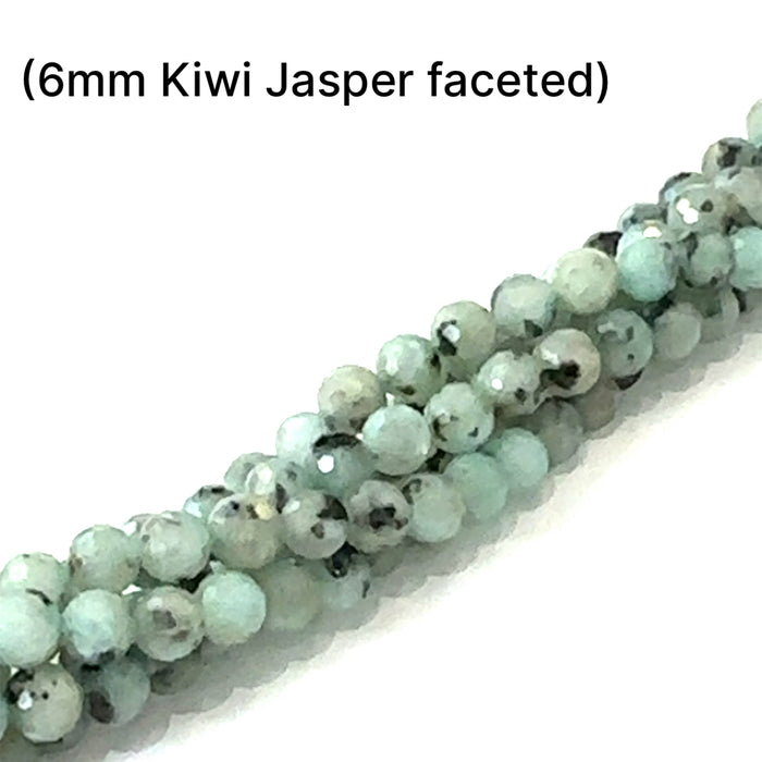 Kiwi Jasper Gemstone Strands