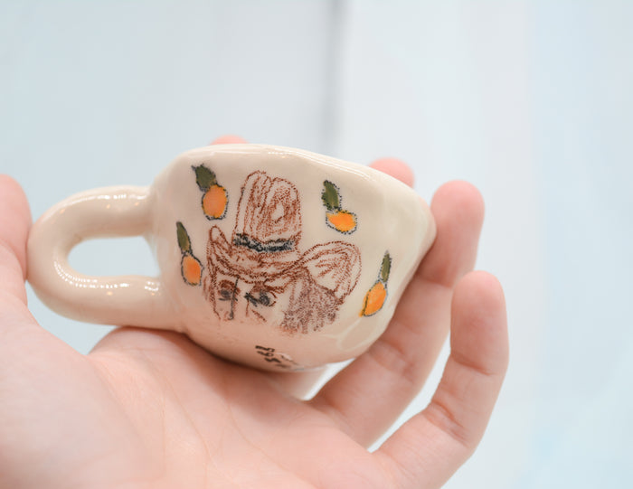 Lil Cowboy and Oranges Cup - Juice Ceramics