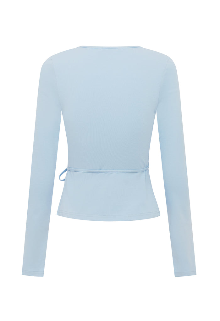 Long Sleeve Wrap Top Cielo