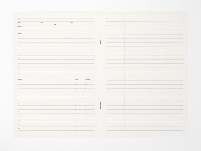 Luddite A5 Notebook - Meeting Book