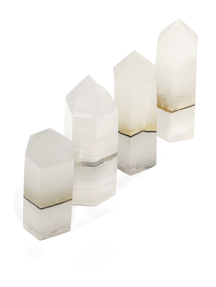 Mangano Calcite gemstone Towers