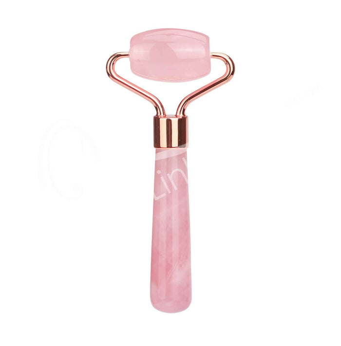 MASSAGER EYE ROLLER - ROSE QUARTZ 3.75"L
