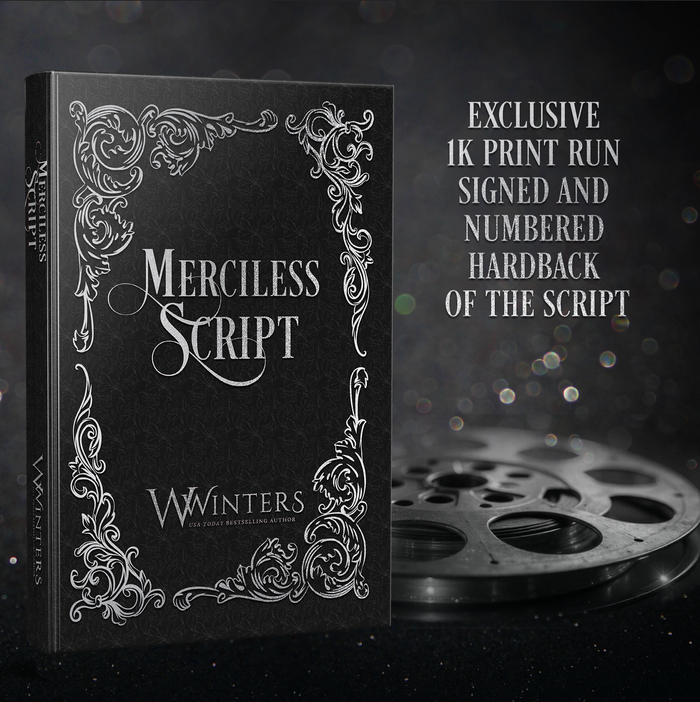 Merciless Script Foiled Hardback
