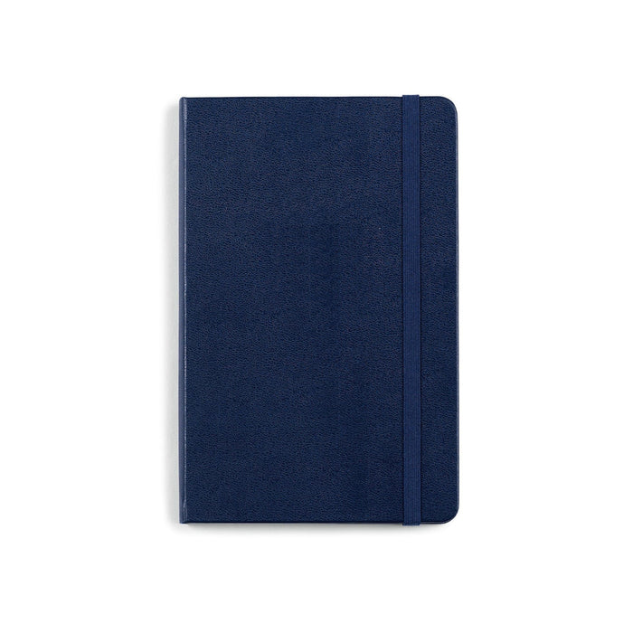 Navy Blue Custom Moleskine Hard Cover Ruled Notebook - Medium - Corporate Gifts