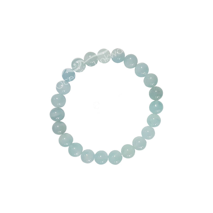 Oceanic Linkways Inc - BRACELET - AQUAMARINE (5-8 MM) 7.15-7.25" (PC)