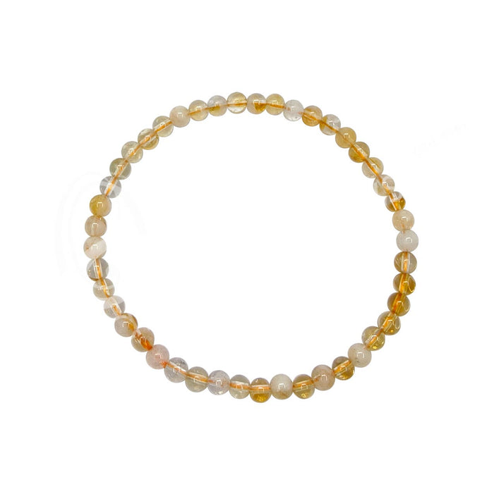 Oceanic Linkways Inc - (PC)BRACELET - CITRINE WITH QUARTZ (4-4.5 MM) 7.15-7.25"