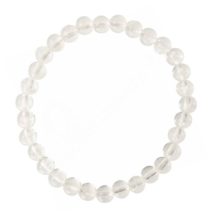Oceanic Linkways Inc - (PC)BRACELET - CRYSTAL QUARTZ (6 MM) 7.15-7.25"