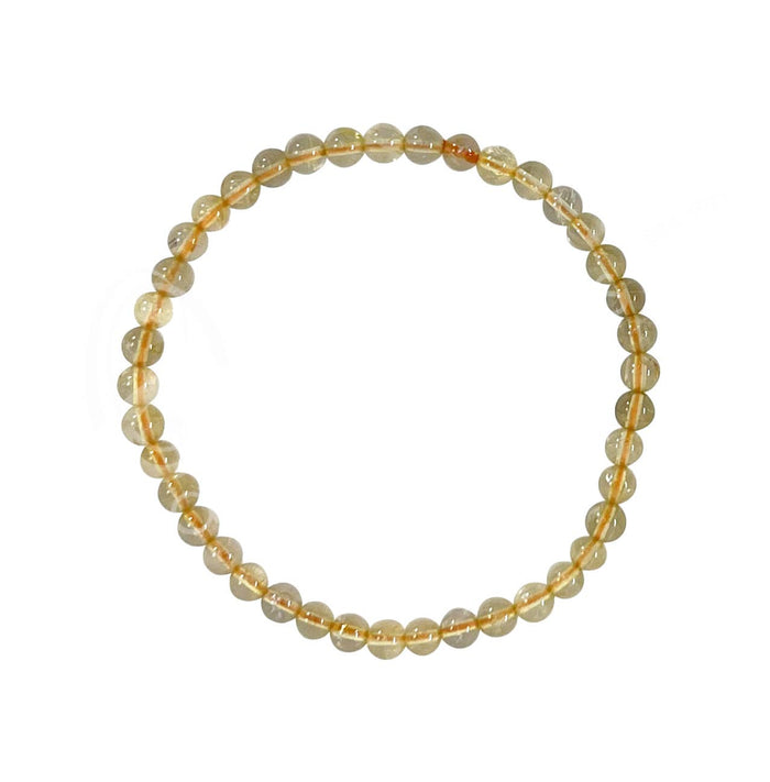 Oceanic Linkways Inc - (PC)BRACELET - RUTILATED QUARTZ (4 MM) 7.15-7.25"