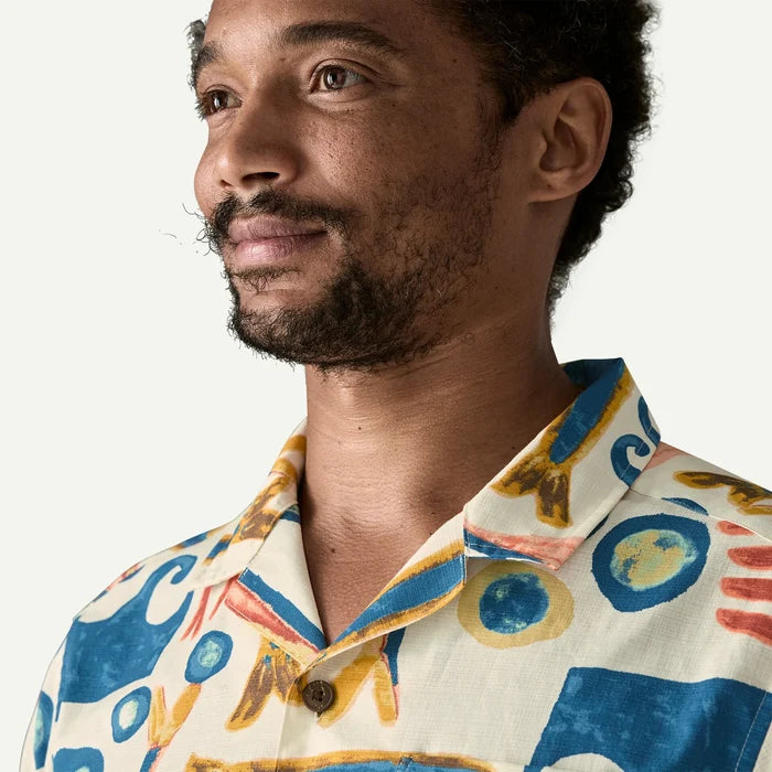 Patagonia Men's Tidal Thread Camp Shirt - Tropiclimb: Hot Ember
