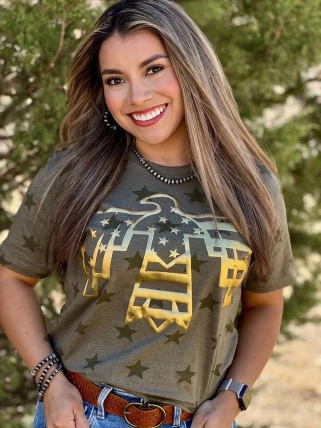 Patriotic Thunderbird Graphic TeeS
