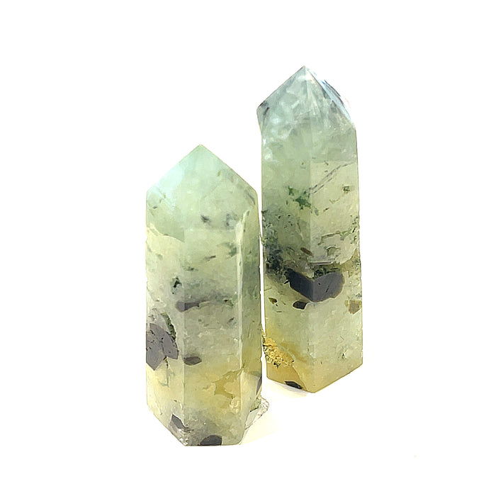 Prehnite Gemstone Towers