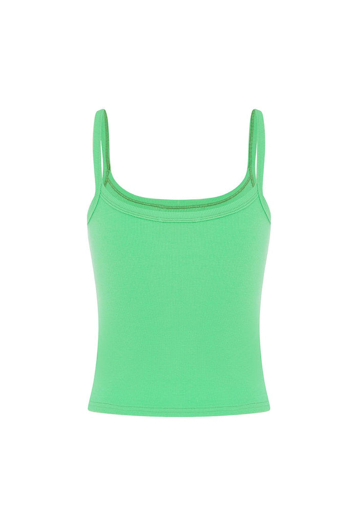 Ribbed Singlet Verde