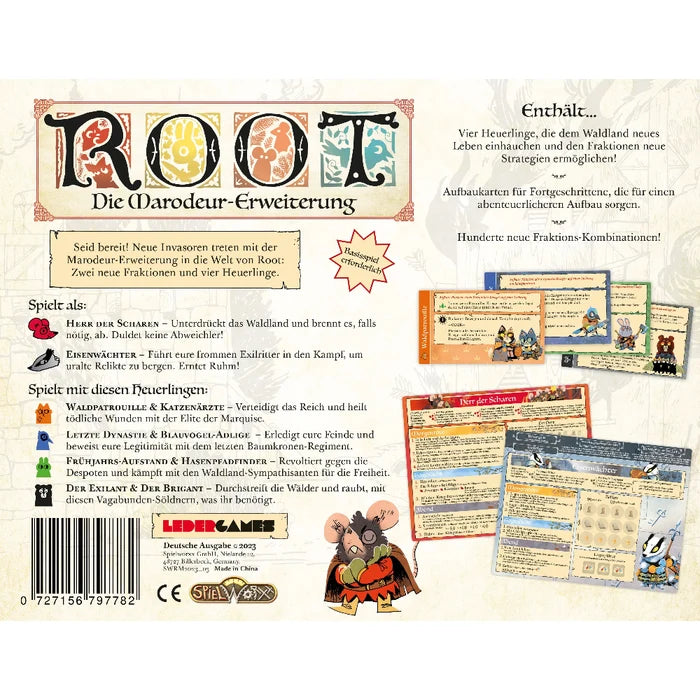 Root Marodeure - Neue Fraktionen und Heuerlinge für mehr Abwechslung