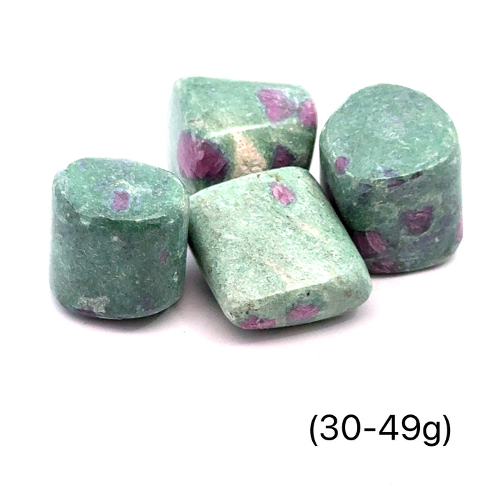 Ruby Fuchsite tumbled Gemstones