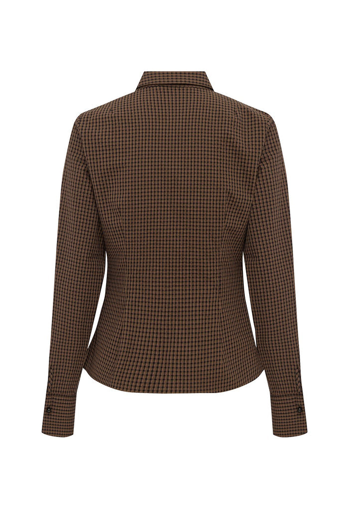 Ruched Front Shirt Ciocco Check