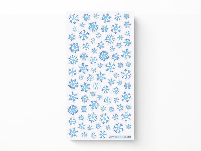 Shiny Snowflakes Sticker Sheet