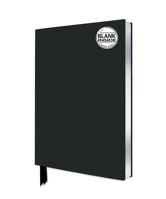 Simon & Schuster - Black Blank Artisan Notebook (Flame Tree Journals) by: Notebook / blank book; 176 pages / English