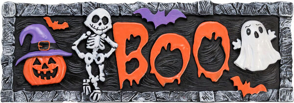 Spoontiques Boo - Horror Desk Sign