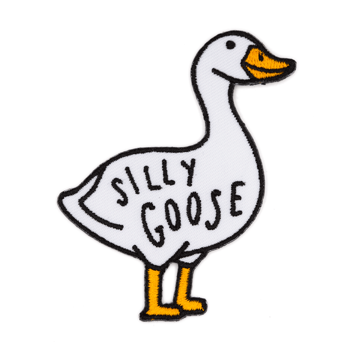 These Are Things - Silly Goose Embroidered Iron-On Patch