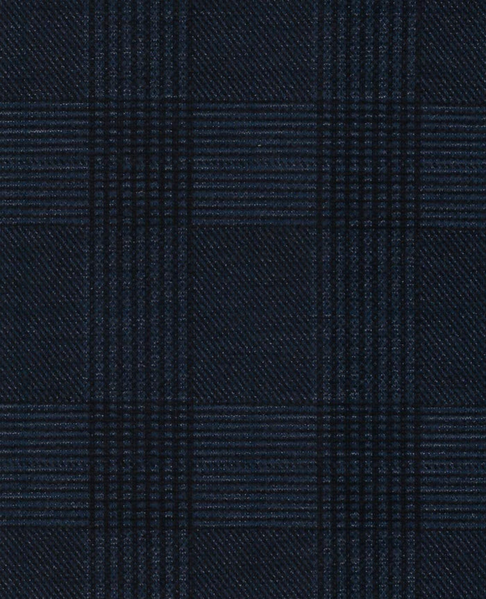 T.O. Boy's Fashion Soho Stretch Suit - Navy Plaid