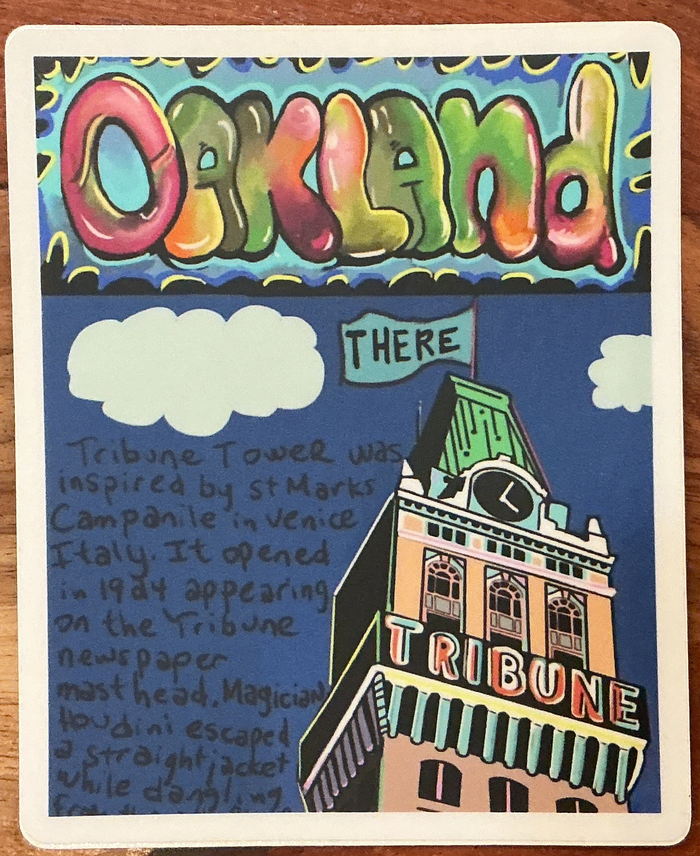 Tribune Tower Oakland Sticker