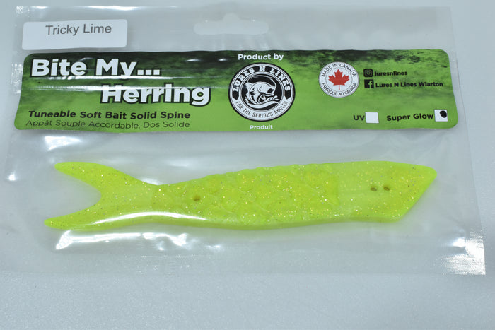 bite my herring artificial salmon trout cut bait