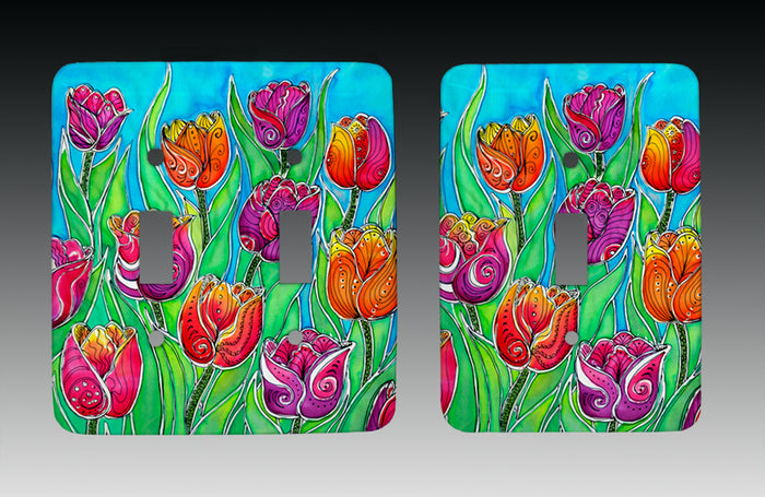 Tulips Light Switch Cover