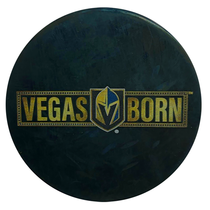 Vegas Golden Knights Vegas Born Puck - Vegas Team Store
