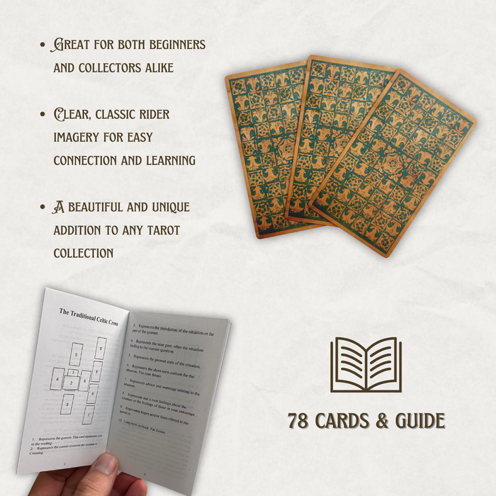 Vieux Monde - Antique Edition Tarot Deck & Guide | Classic RWS Design